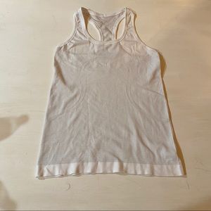 Lululemon white razor back tank top